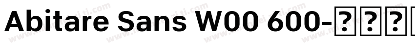 Abitare Sans W00 600字体转换